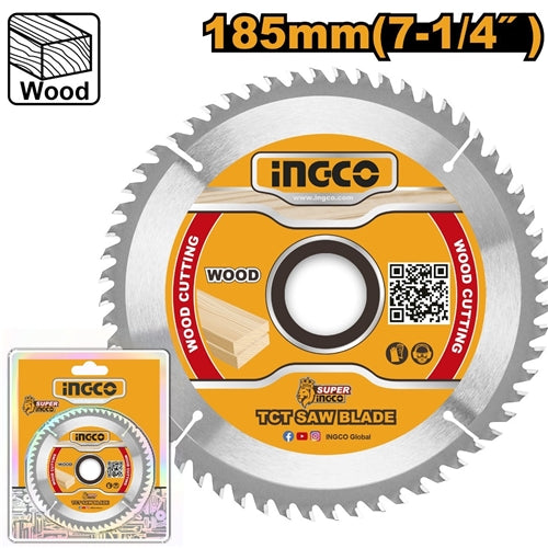 INGCO CIRCULAR SAW BLADE 185MMX60 TSB118513