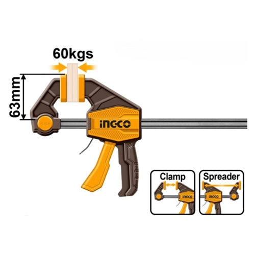INGCO QUICK BAR CLAMP 63X450MM HQBC01603