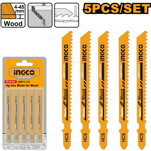 INGCO JIG SAW BLADE 5PCS/SET JSBT111C