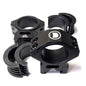 DISCOVERY HEAVY DUTY 25/30/34MM PICATINNY & WEAVER SCOPE MOUNT SET IN BLACK CASE (1.25" HIGH)