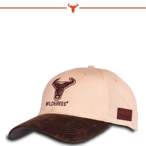 Wildebees 2 Tone Oilskin Cap - Stone/Choc