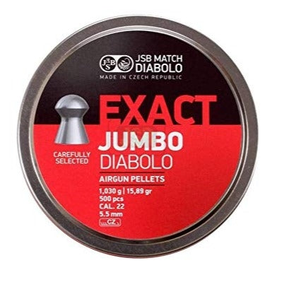 JSB Exact Jumbo Diabolo CA:.22-5.5mm, 1,030g-15,89gr: 500pack (No Returns)