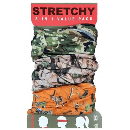 Sniper 3D/Orange/Pixelate- Stretchy Combo pack