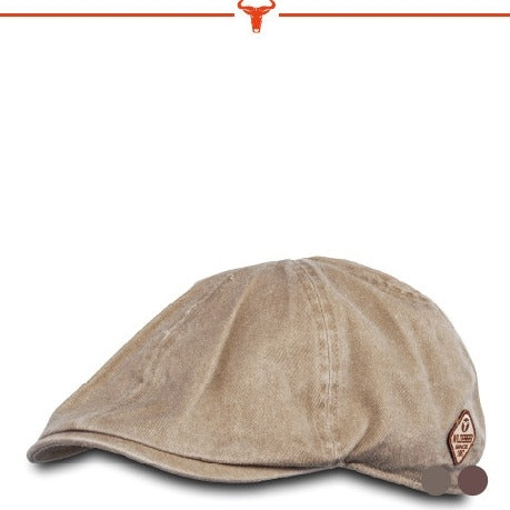 Wildebess Leatherette Ivy Cap - Khaki