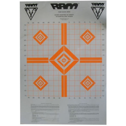 RAM Scope Zero Targets, 3 pack Orange