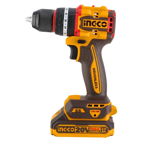 INGCO CORDLESS IMPACT DRILL 20V -CIDLI20668