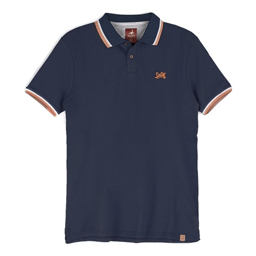 Salty Country Retro Cotton Stretch Golfer Navy