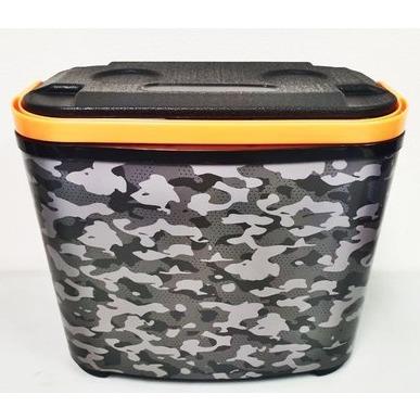 10L Cooler Grey Camo-Black Inner Orange