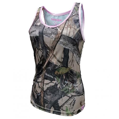 Ladies Spandex Vest 3D/Pink